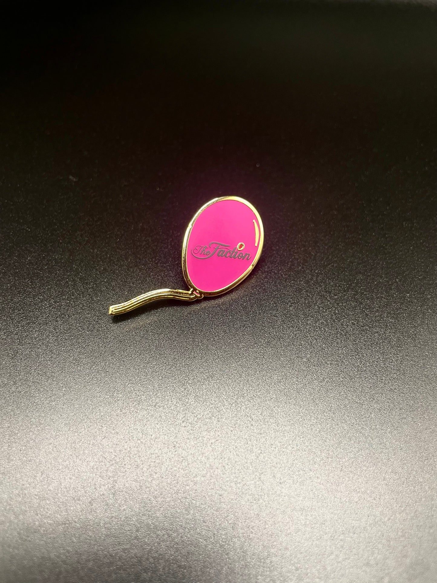 The Faction Pink Balloon Lapel Pin