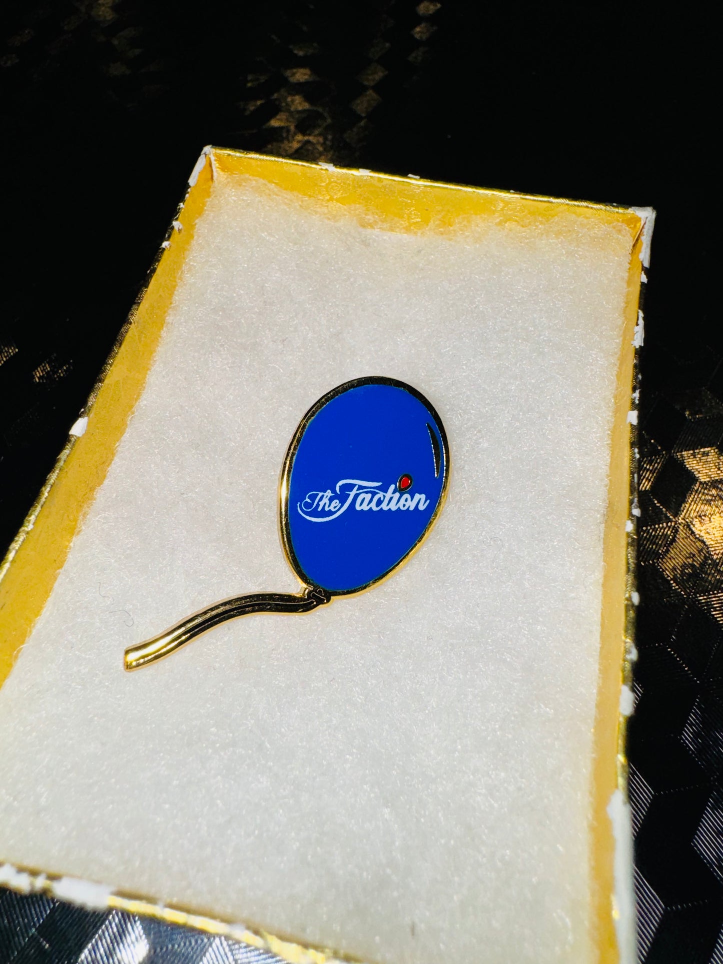 The Faction Blue Balloon Lapel Pin