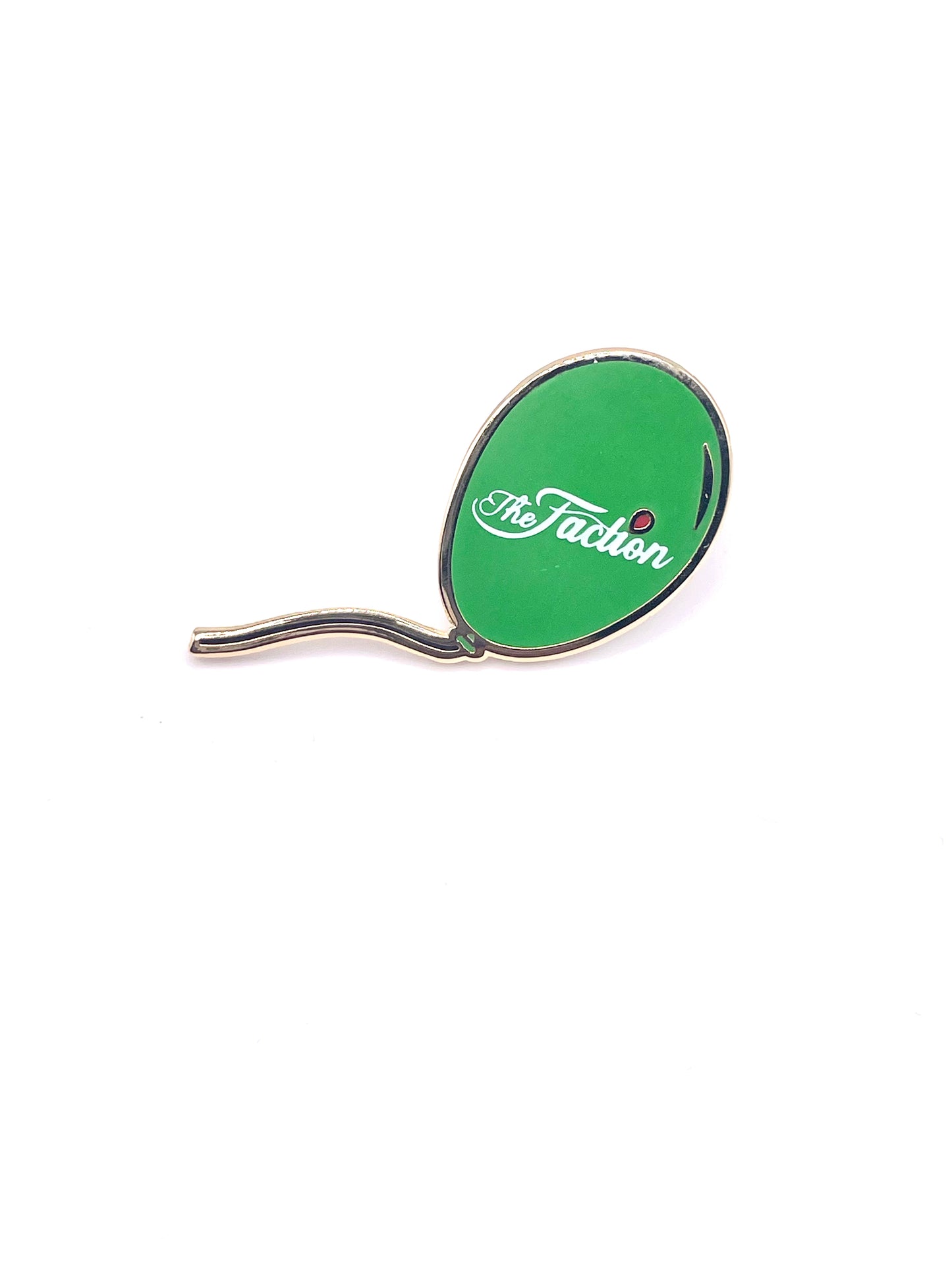 The Faction Green Balloon Lapel Pin