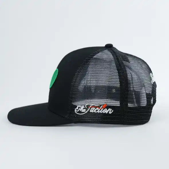 The Faction Green Balloon Trucker/Mesh hat