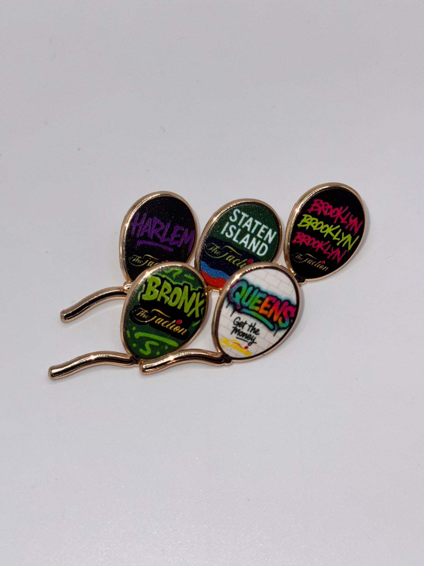 The Faction NYC Boroughs Lapel Pins Collection