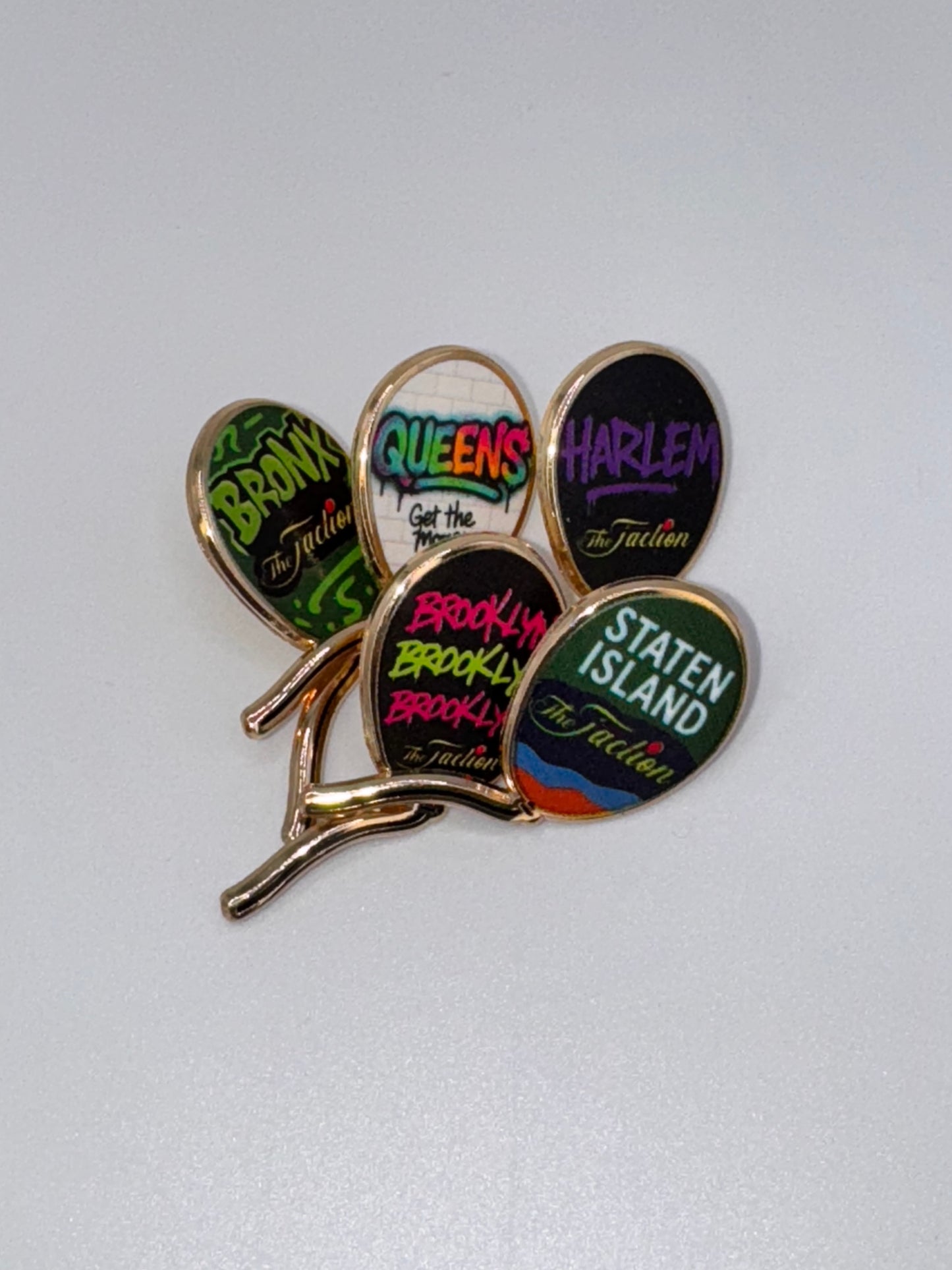 The Faction NYC Boroughs Lapel Pins Collection