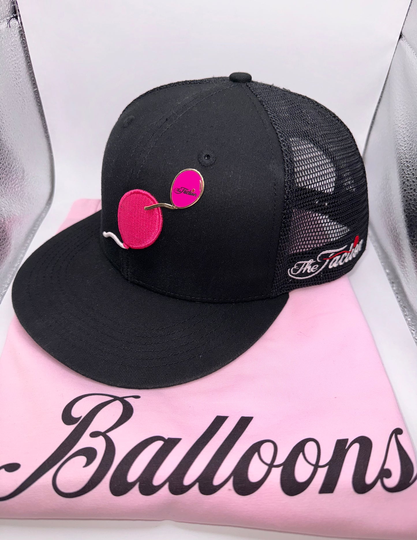 The Faction Pink ‘Balloons’ cropped T Shirt