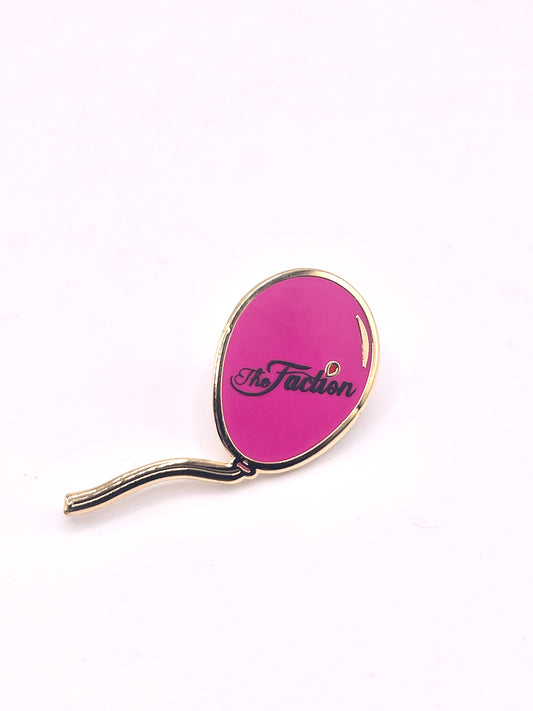 The Faction Fuchsia Balloon Lapel Pin