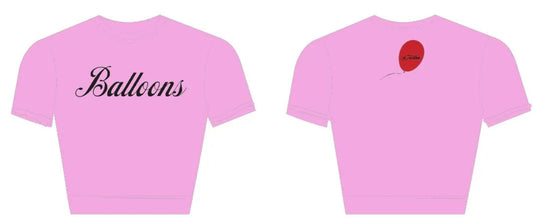 The Faction Pink ‘Balloons’ cropped T Shirt