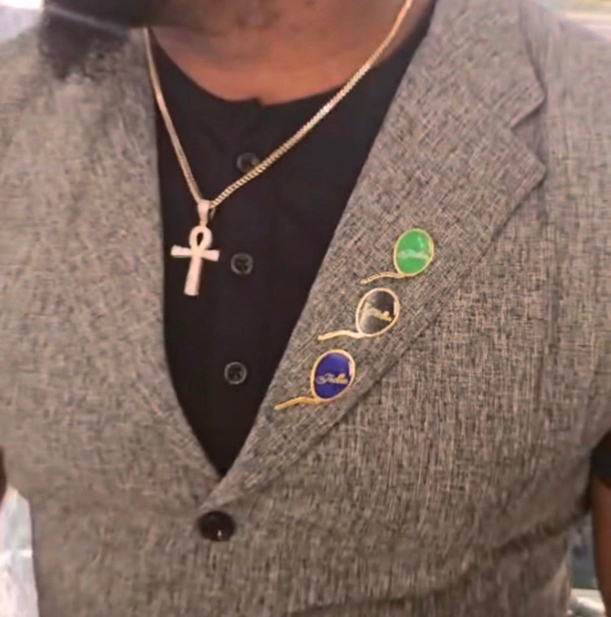 The Faction NYC Black Balloon Pin