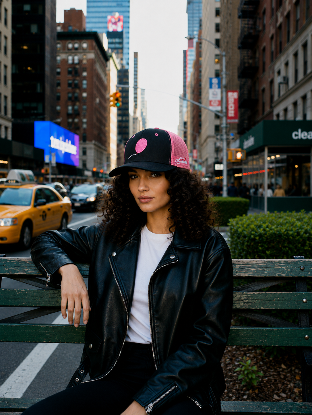 The Faction NYC Pink Ascension Trucker hat