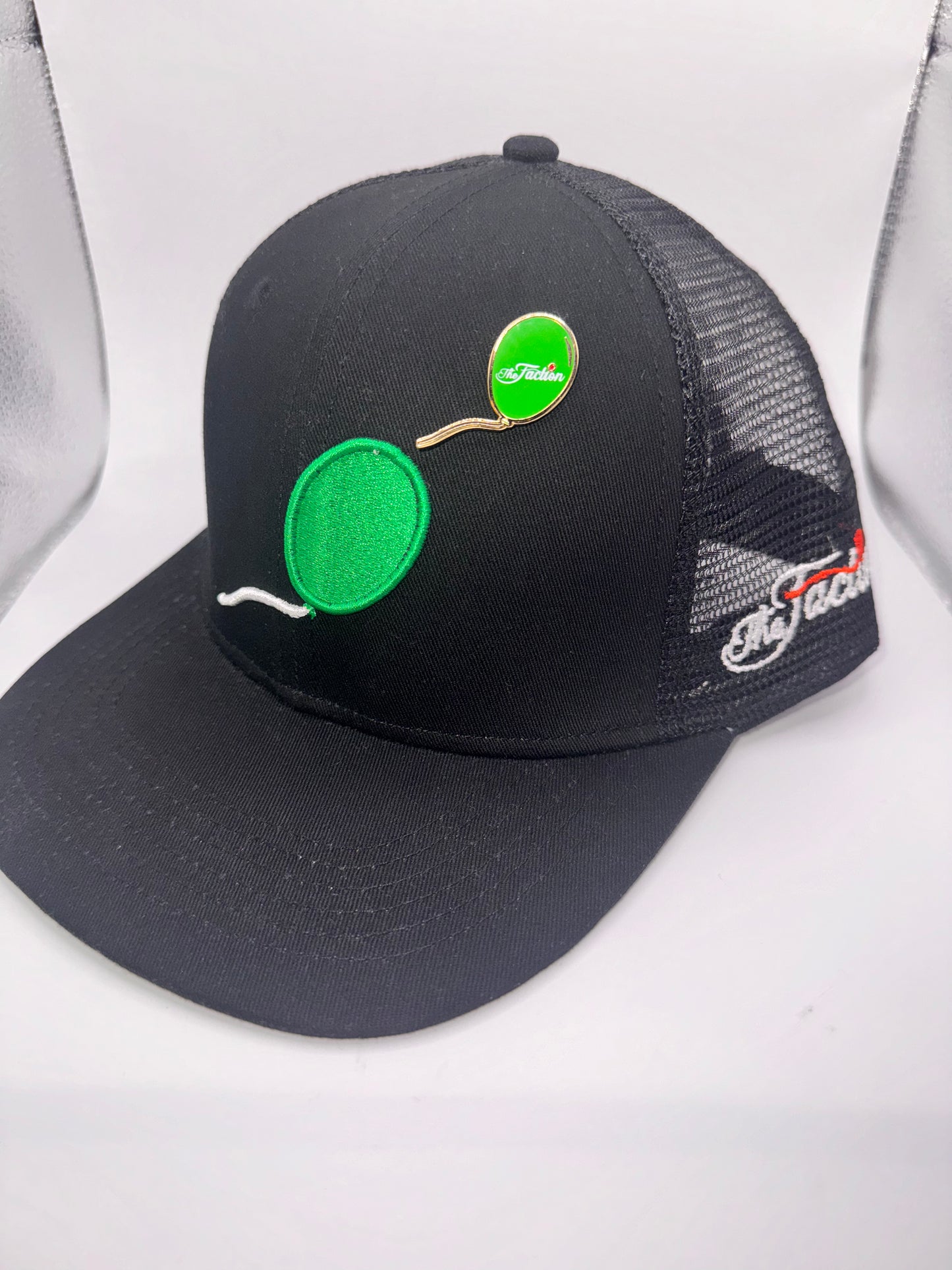 The Faction Green Balloon Trucker/Mesh hat